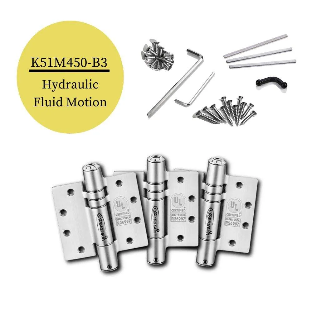 Fire Rated Self Closing Hinges | 7ft | SS304 | K51M-450-B3 | 3 Pack