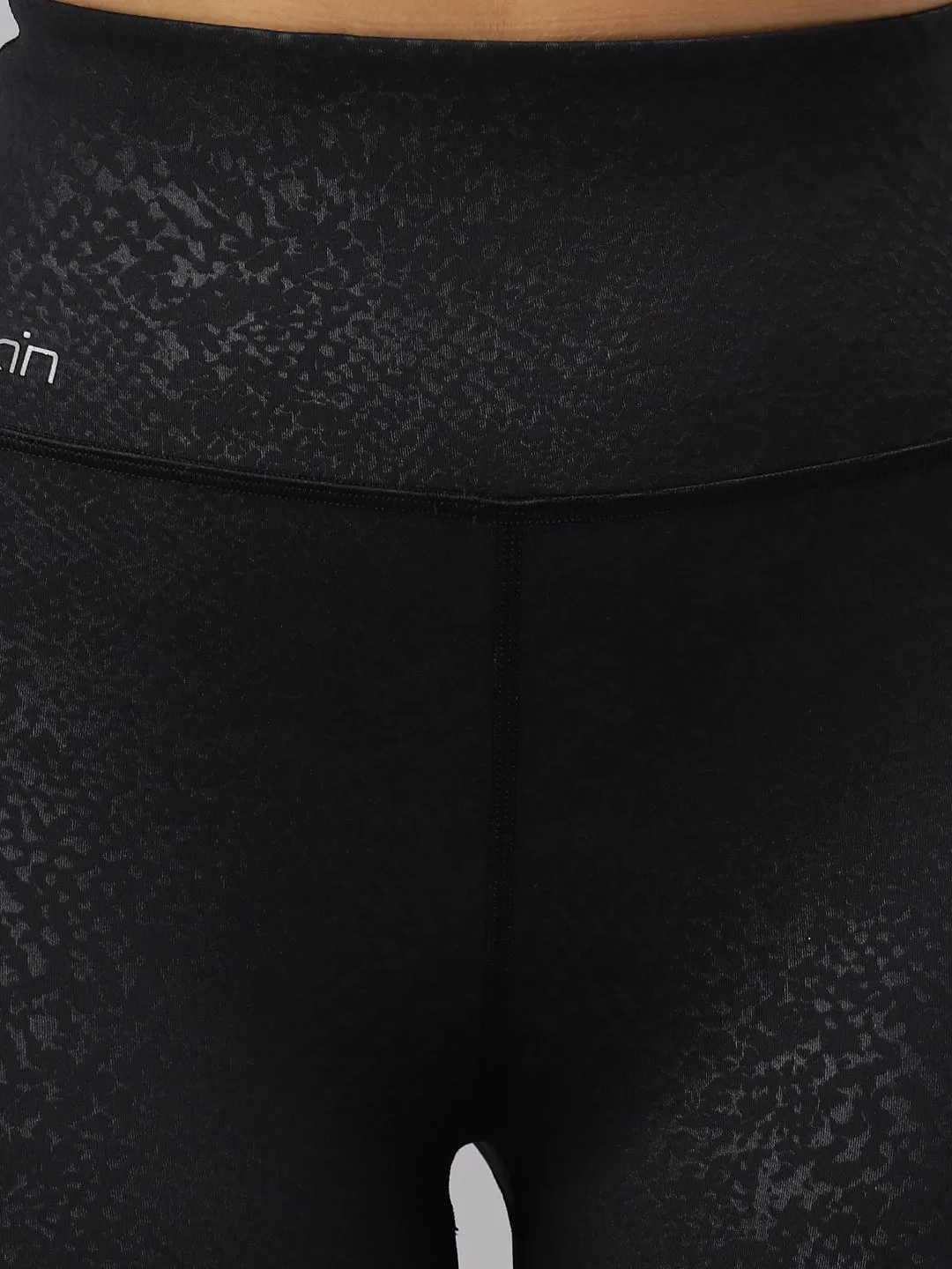 Fitkin Women's Snake Print High Waist Basic Core Tights
