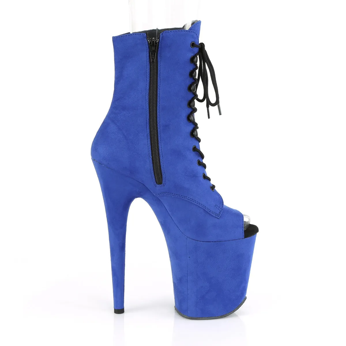 FLAMINGO-1021FS  Royal Blue Faux Suede/Royal Blue Faux Suede