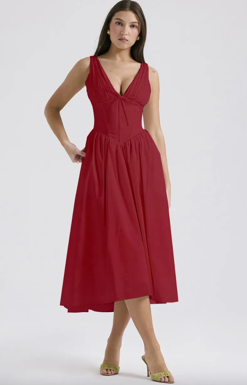 Flowy Midi Dress | Summer Chic | Lightweight & Feminine