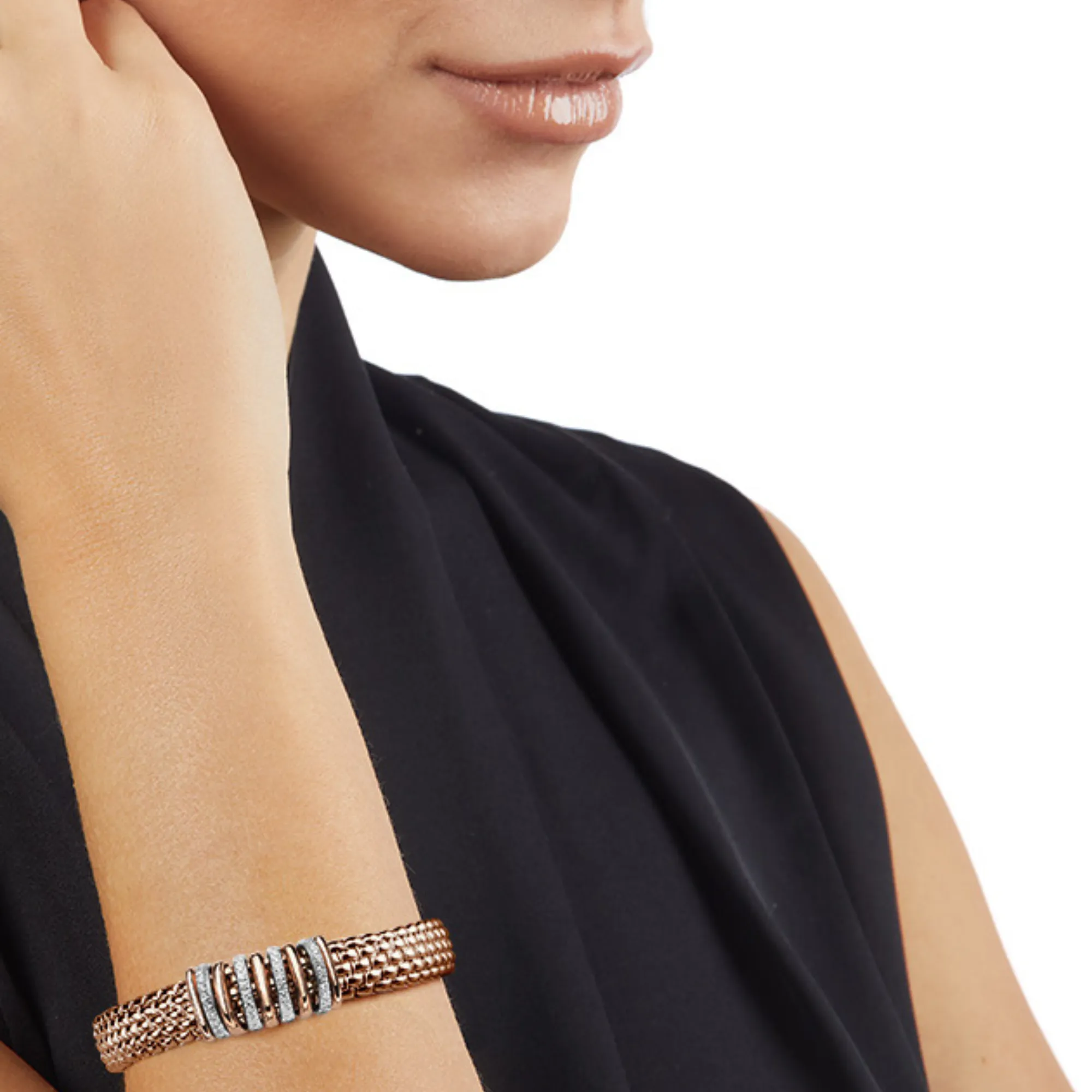 Fope Panorama Flex'it bracelet with diamonds