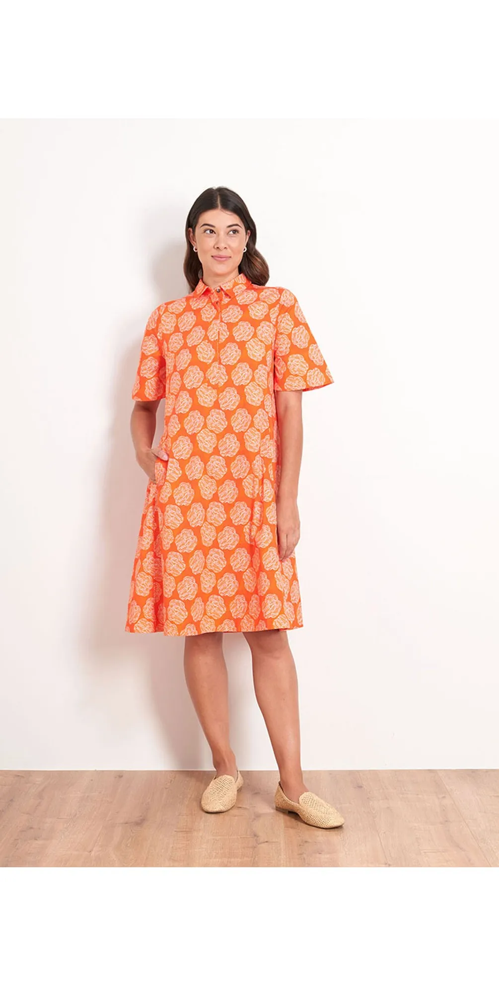 Full Swing Trapeze Dress - Tropical