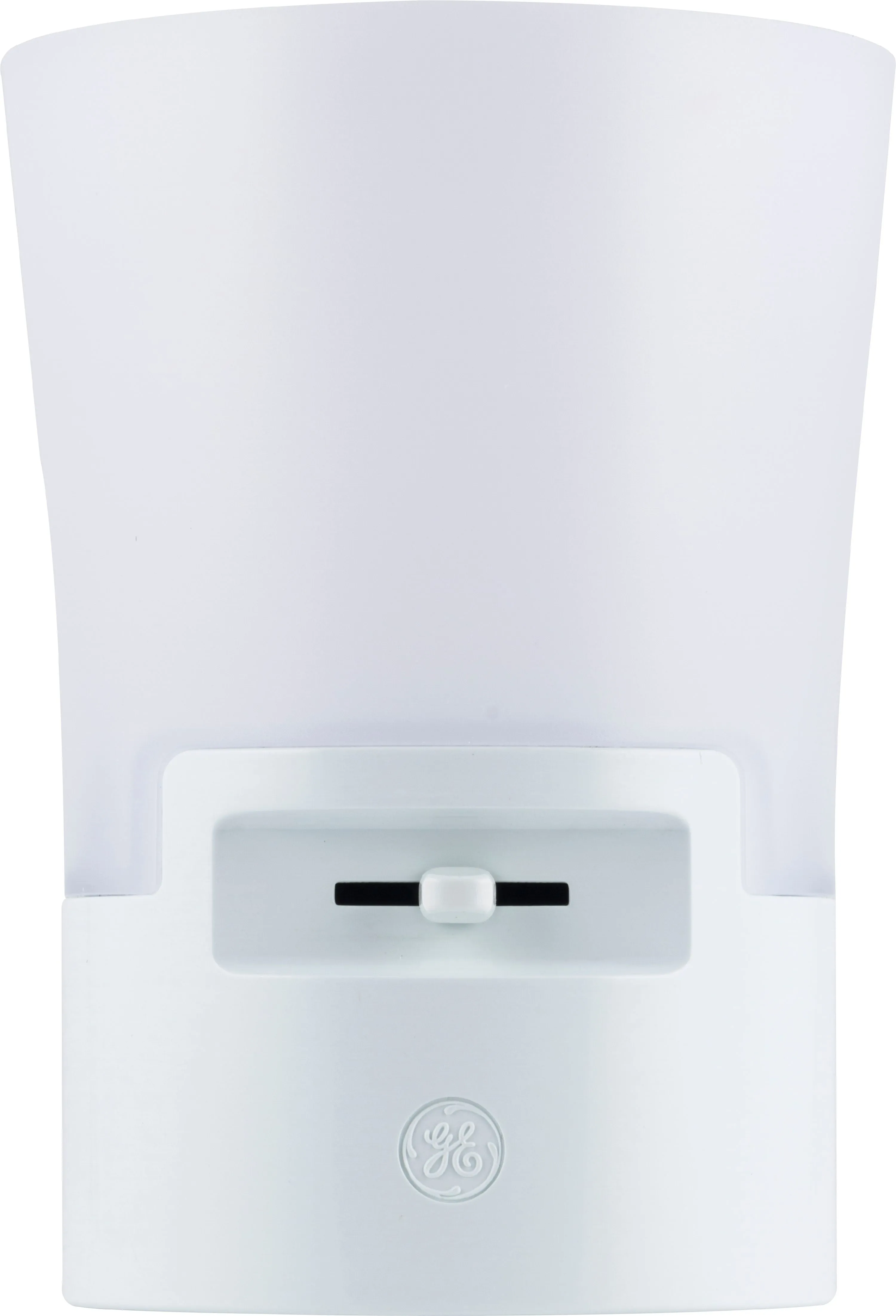 GE Ultrabrite Sconce Night LED Light, Dimmable, Plug-In, Dusk-To-Dawn, White