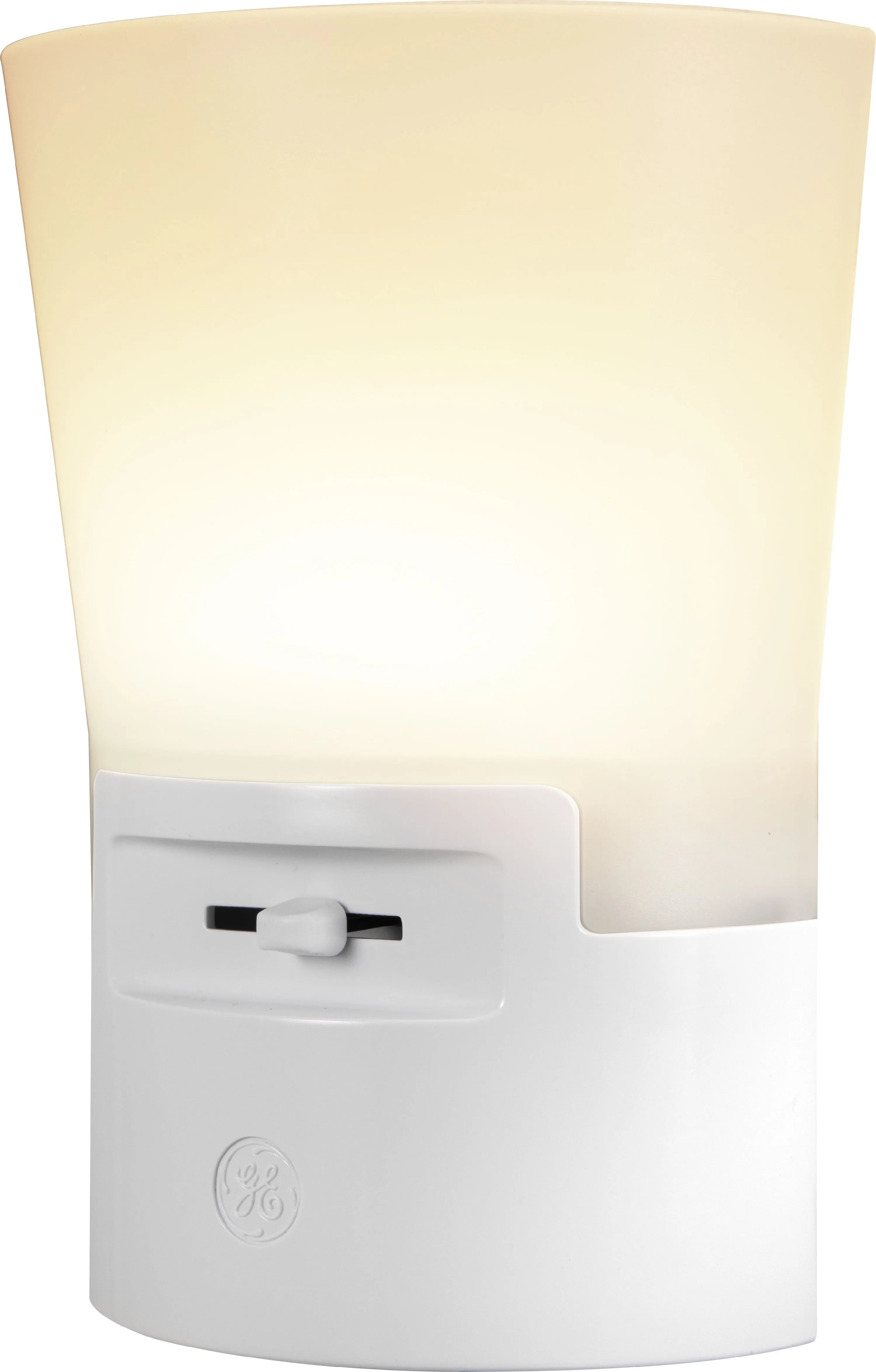GE Ultrabrite Sconce Night LED Light, Dimmable, Plug-In, Dusk-To-Dawn, White