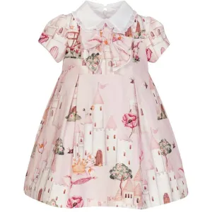 Girls Pink Fairy Castle Dress