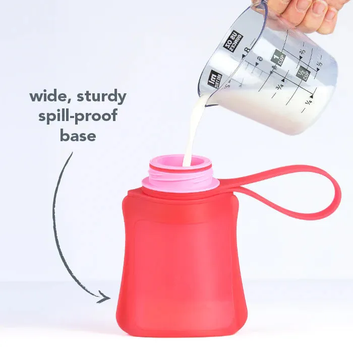 Green Sprouts Silicone and Sprout Ware® Sip & Straw Pocket (8 oz.) - Aqua 6M 