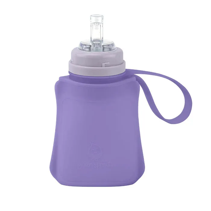 Green Sprouts Silicone and Sprout Ware® Sip & Straw Pocket (8 oz.) - Violet 6M 