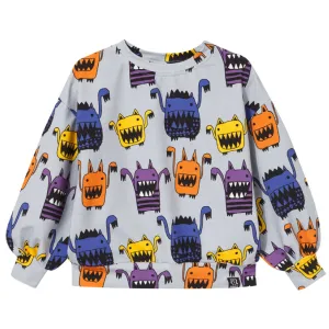 Grey Monsters Sweatshirt - 2 Left Size 2-4 & 6-8 years