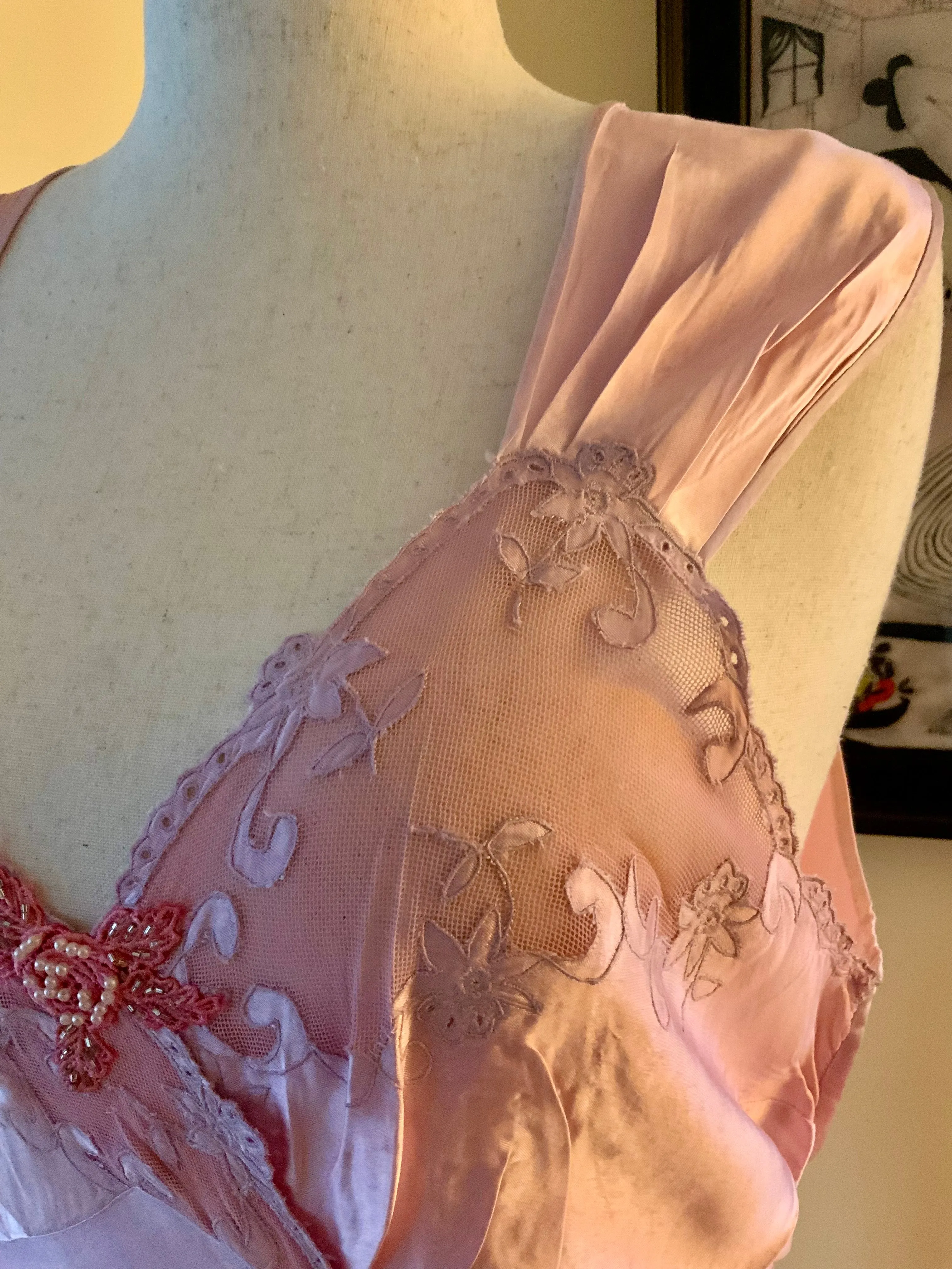 Hand Dyed Nightgown - 40s 40Q