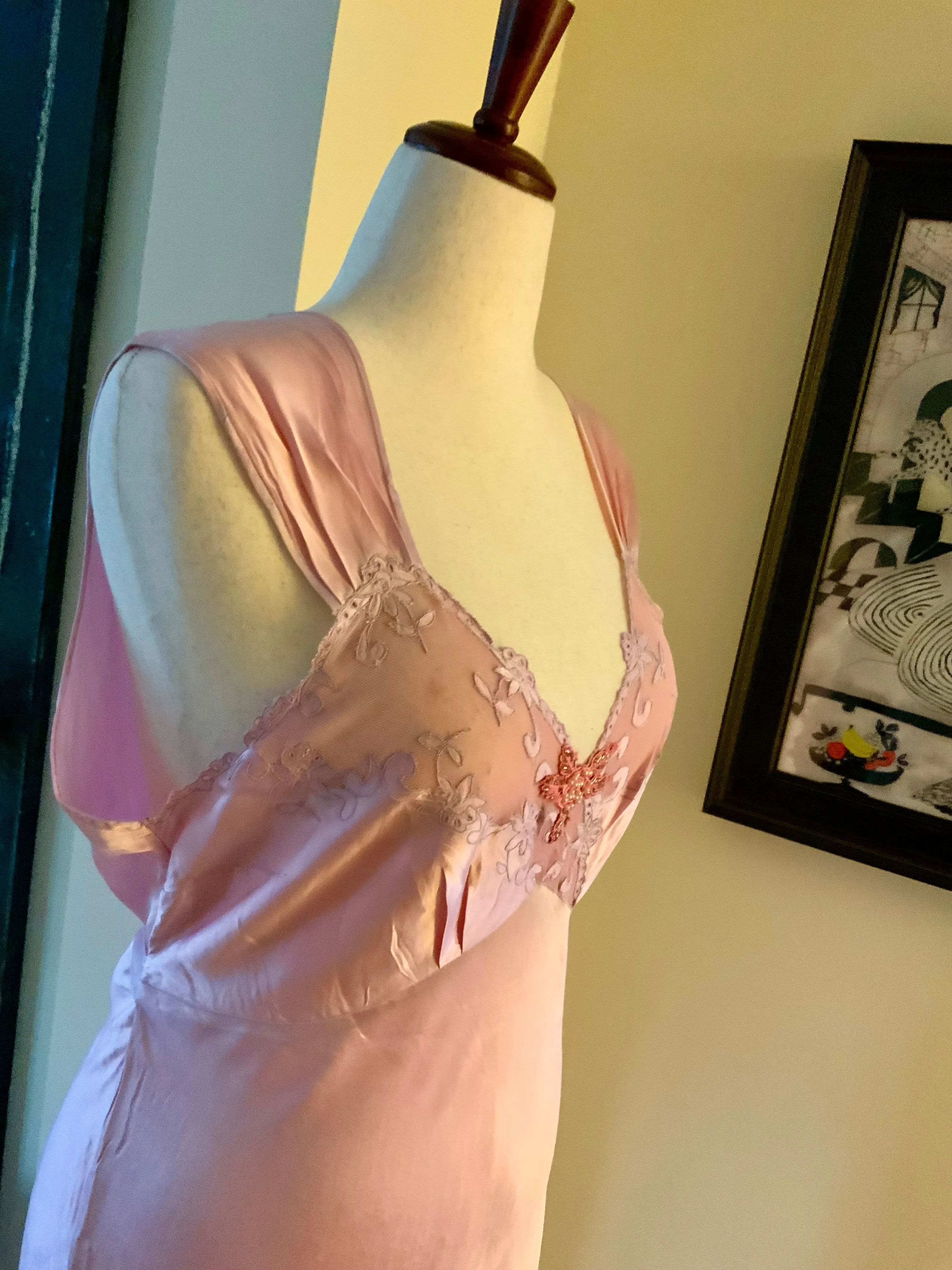 Hand Dyed Nightgown - 40s 40Q