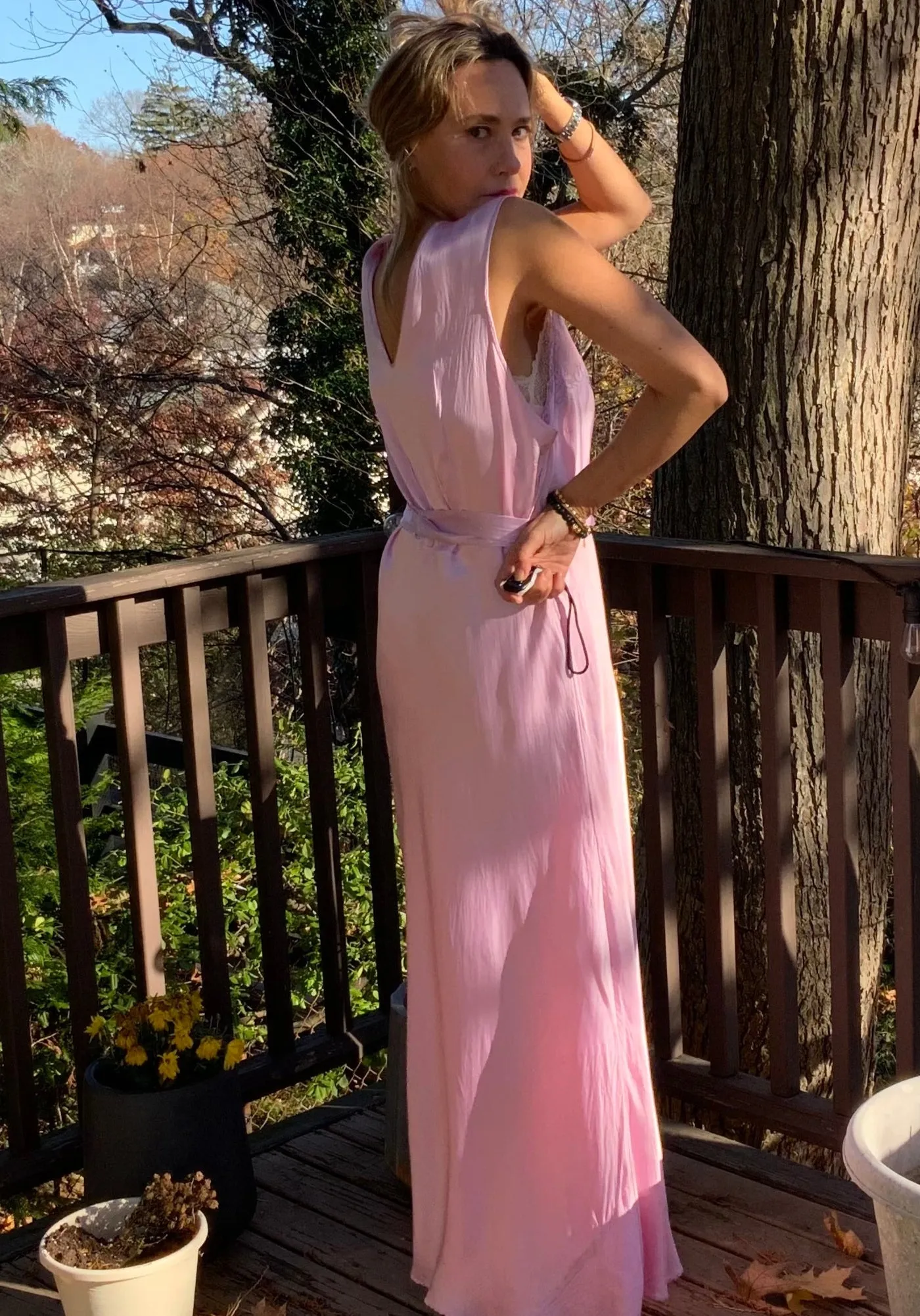Hand Dyed Nightgown - 40s 40Q