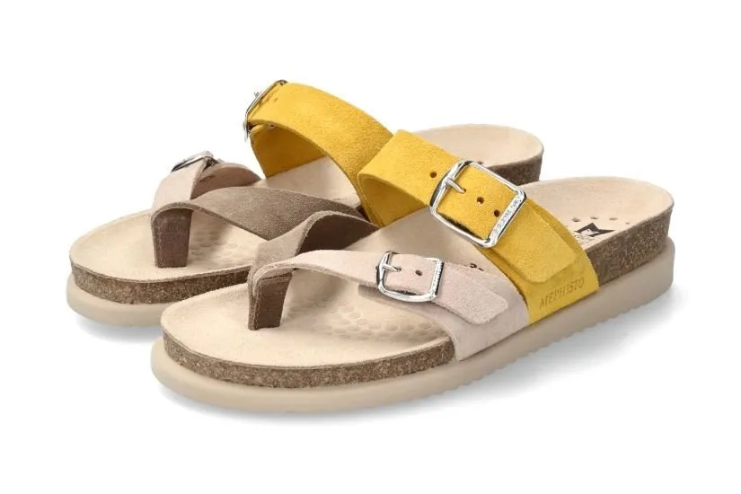 'Happy' women's sandal - Beige Yellow