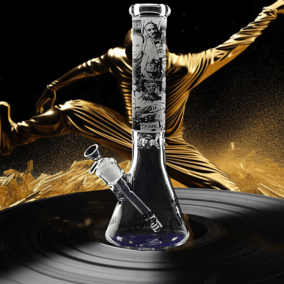 High Class Glass 7mm HipHop History Beaker