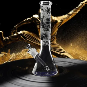 High Class Glass 7mm HipHop History Beaker