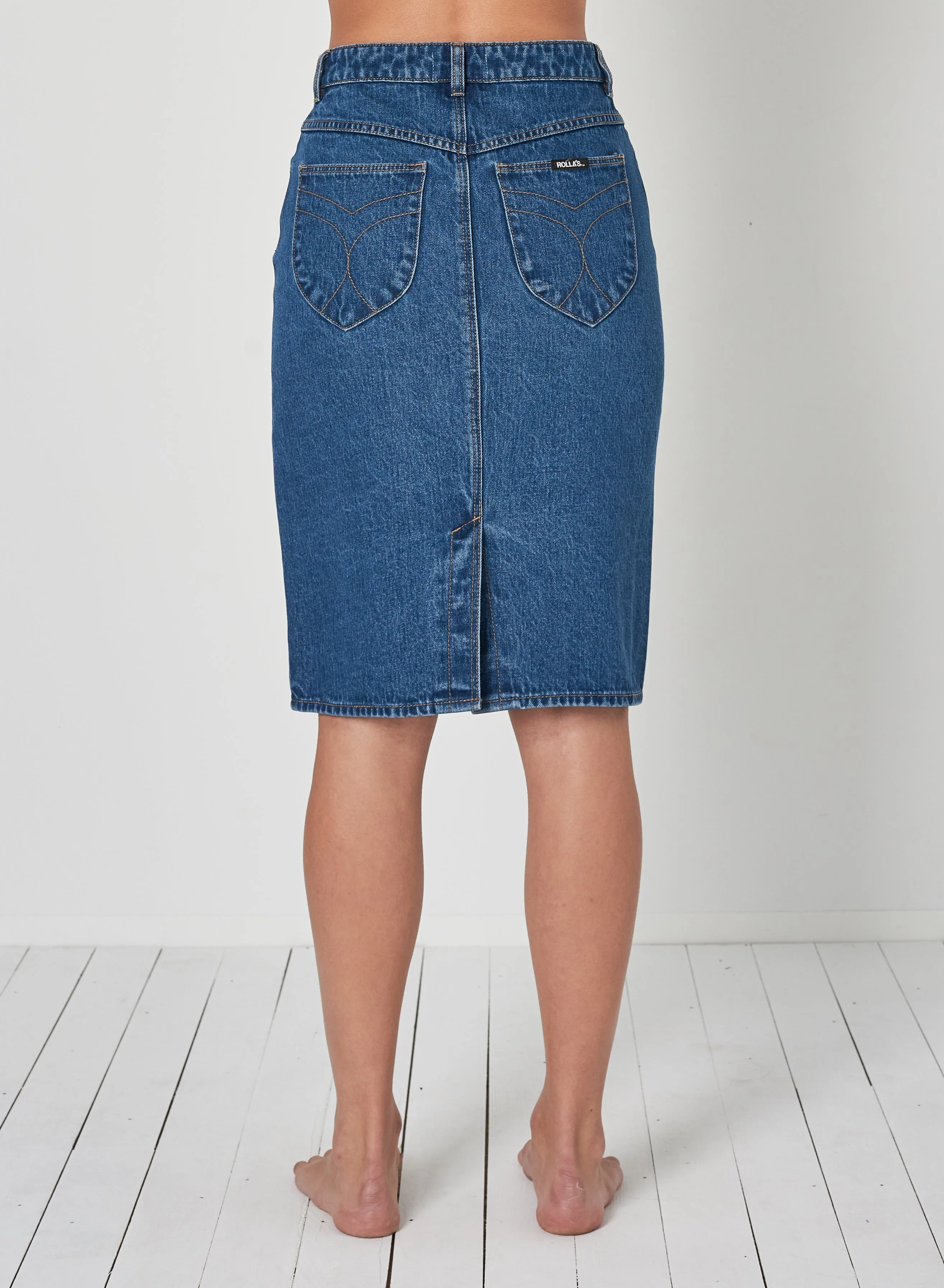 High Pencil Skirt Ashley Blue