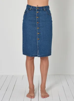 High Pencil Skirt Ashley Blue