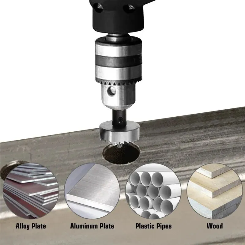 High Speed Steel Sawtooth drill bits set Tapper Aluminium & Iron Plate 16/30mm