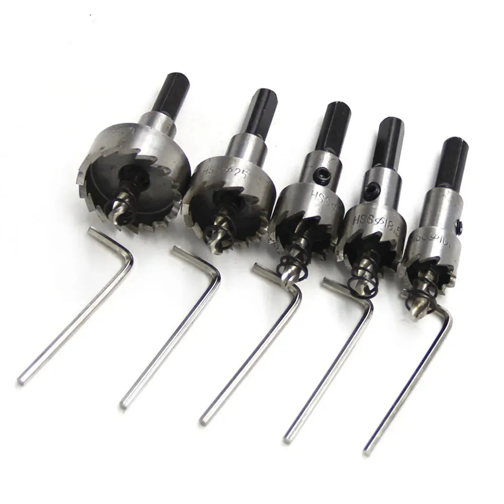 High Speed Steel Sawtooth drill bits set Tapper Aluminium & Iron Plate 16/30mm