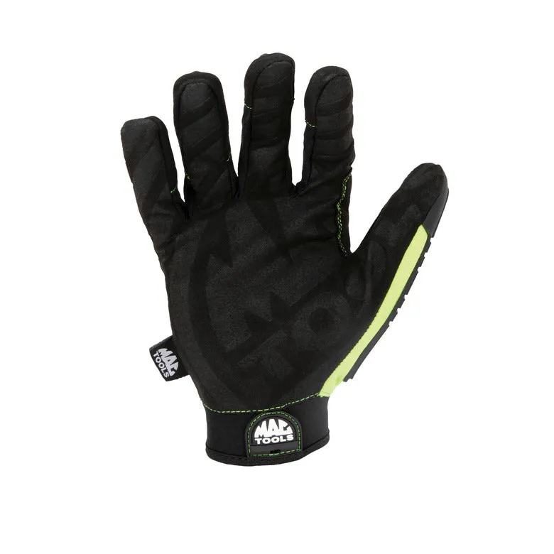 Impact Gloves - Hi-Visibility Green - Large