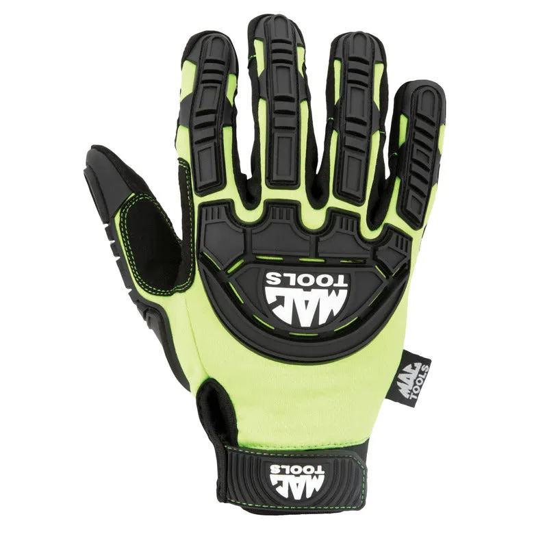 Impact Gloves - Hi-Visibility Green - Large
