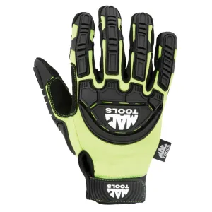Impact Gloves - Hi-Visibility Green - Large
