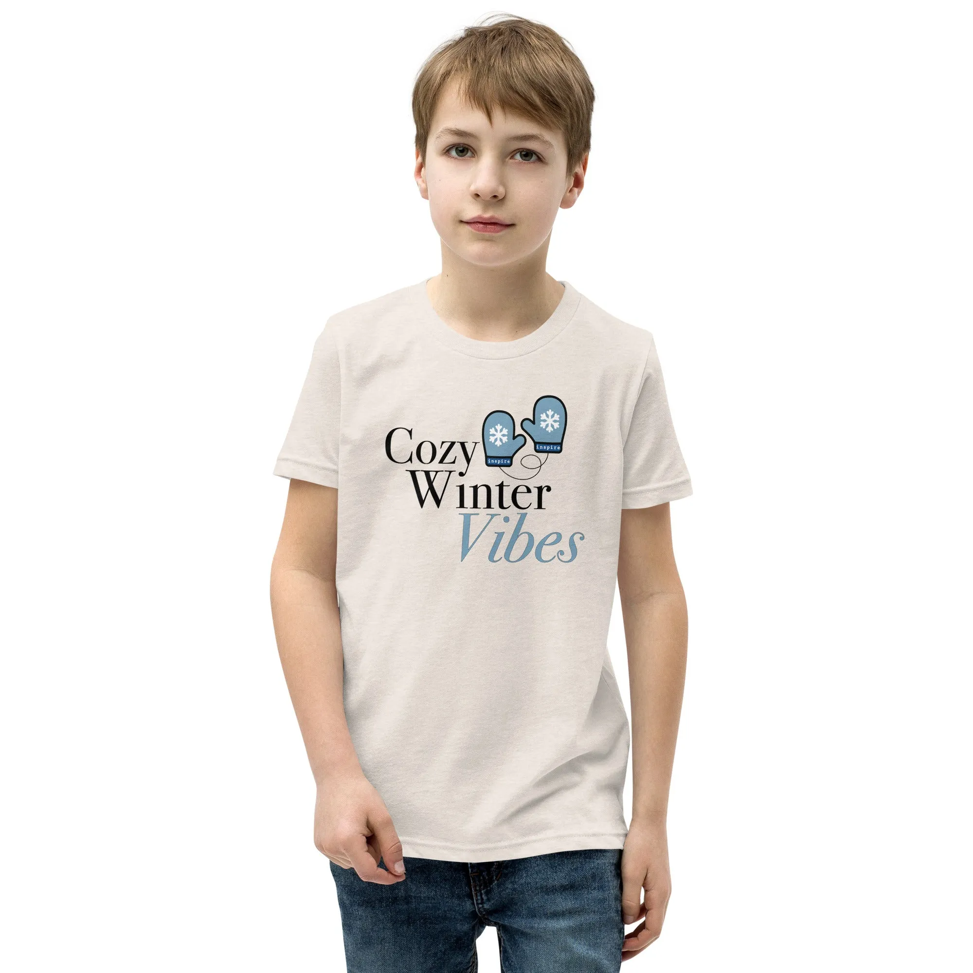 inspire Cozy Winter Vibes Youth Short Sleeve T-Shirt