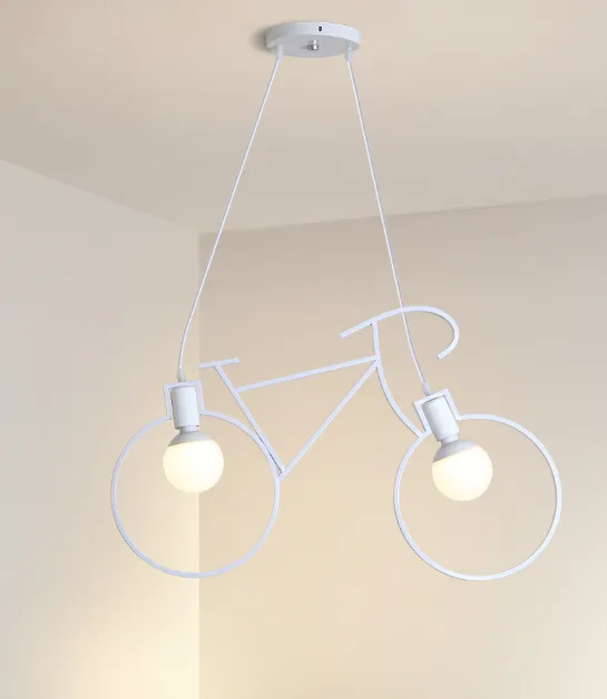 Iron Bike Industrial Pendent Light for Dining Room Bedroom