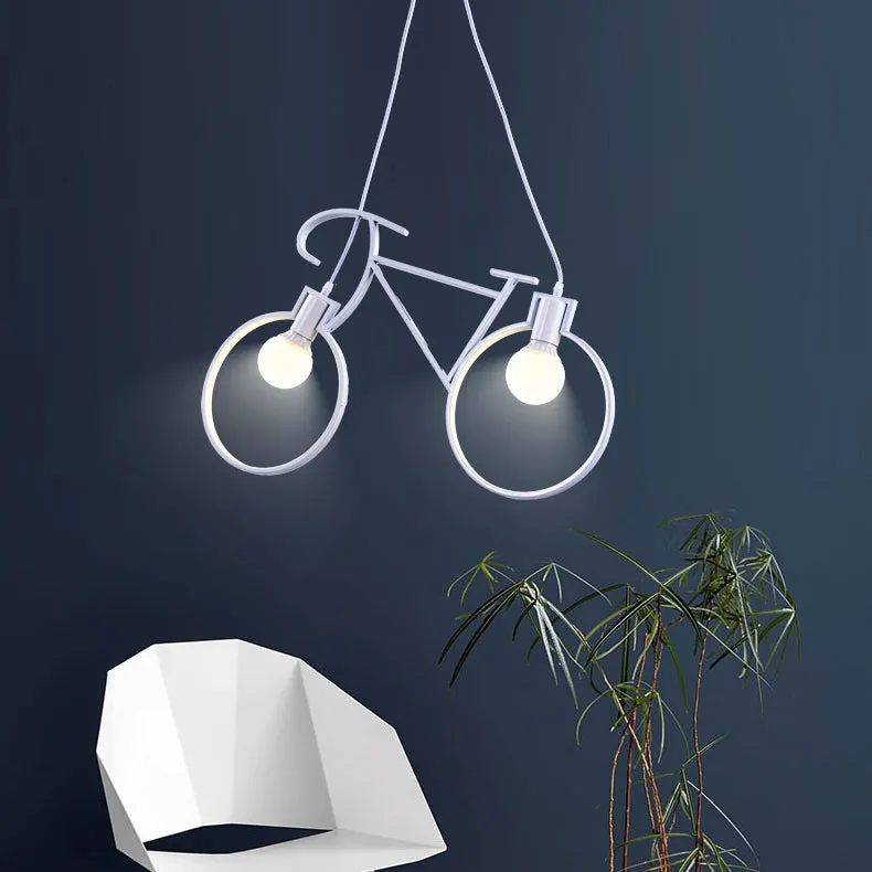 Iron Bike Industrial Pendent Light for Dining Room Bedroom