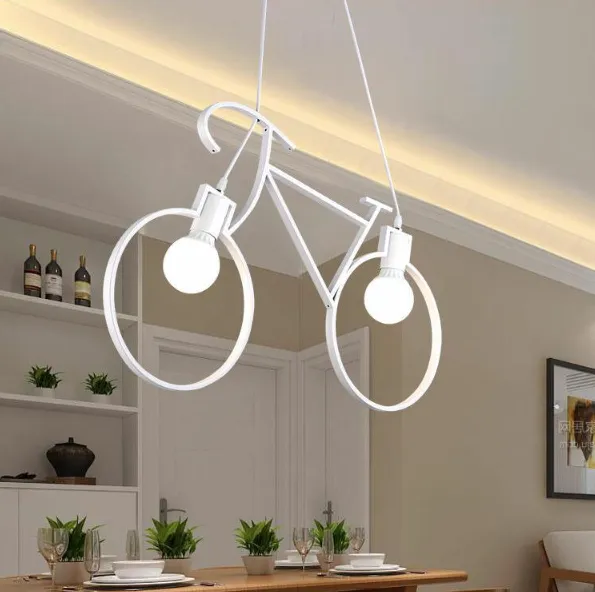 Iron Bike Industrial Pendent Light for Dining Room Bedroom
