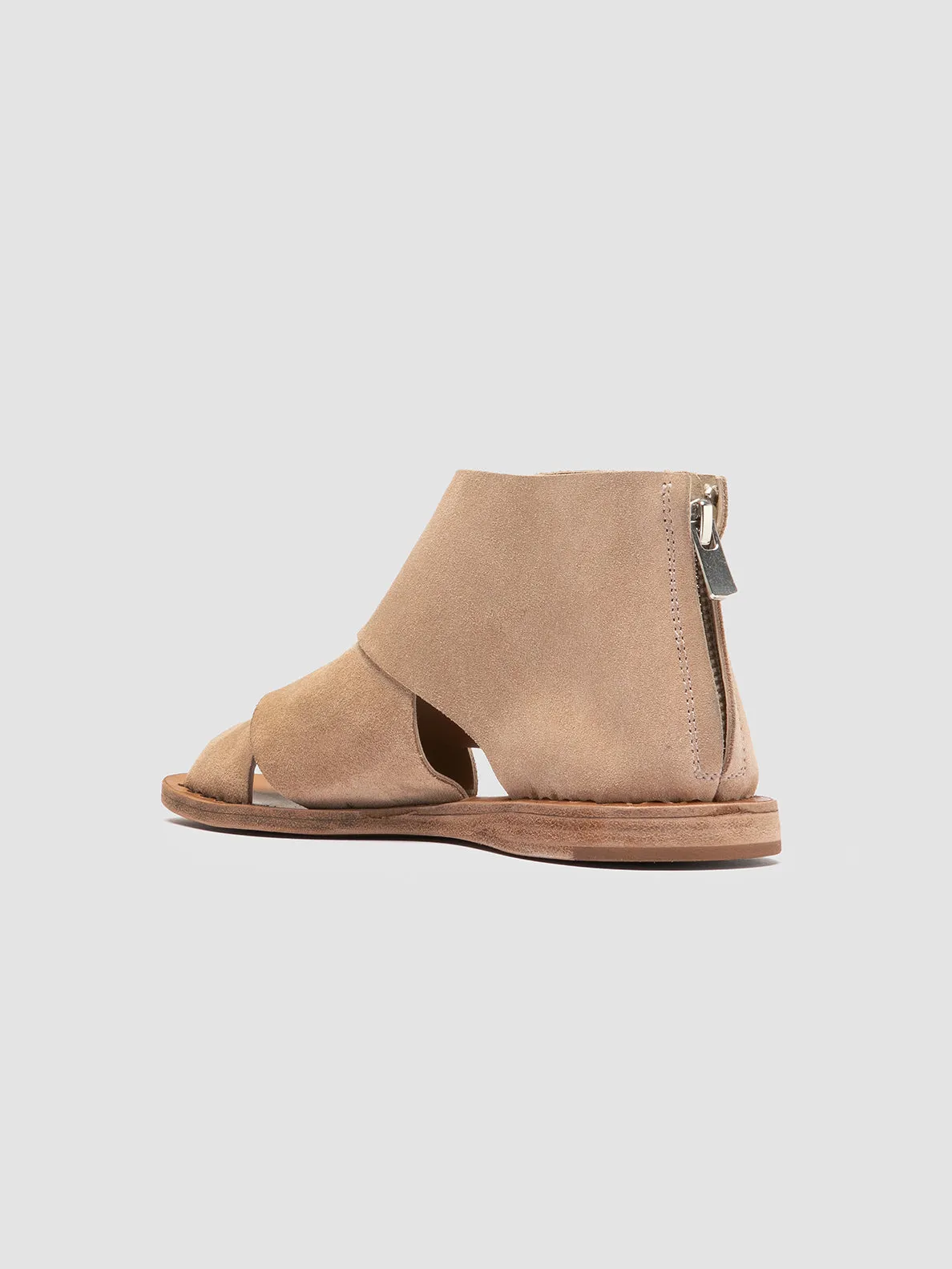 ITACA 052 - Beige Suede Peep Toe Sandals