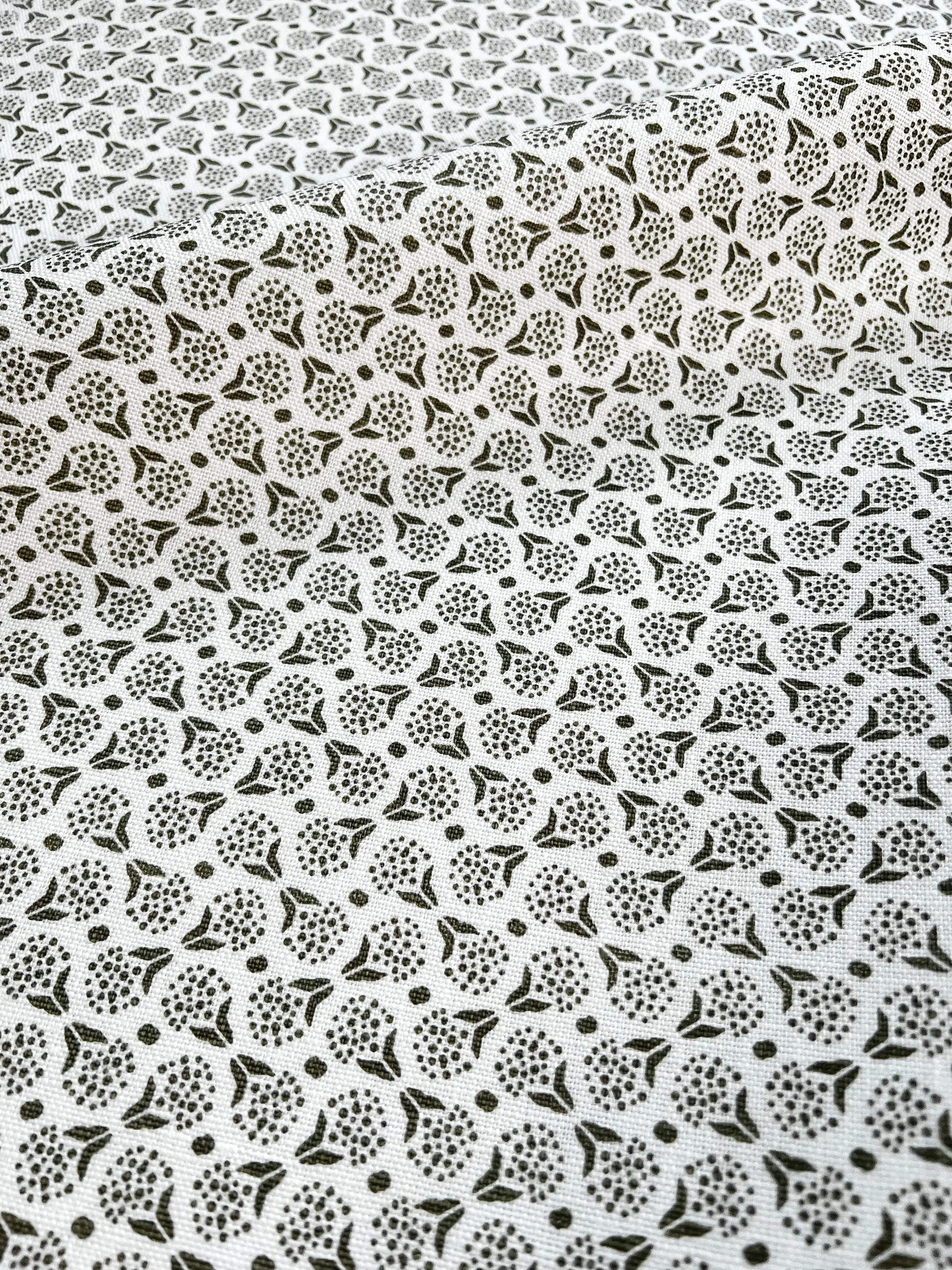 Izzy Olive on Oyster Fabric