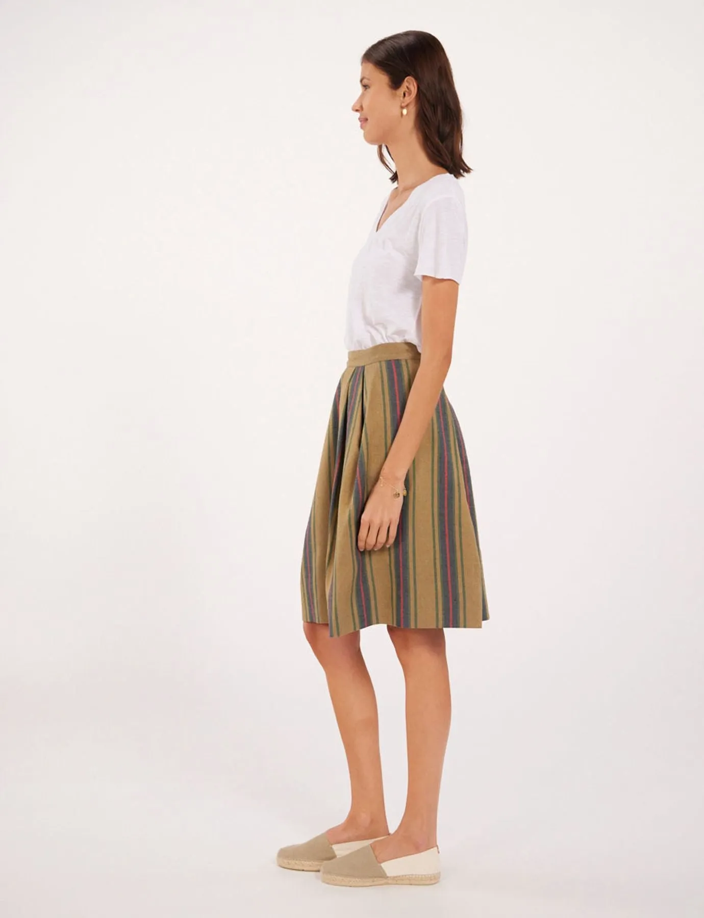 Jacobee striped skirt