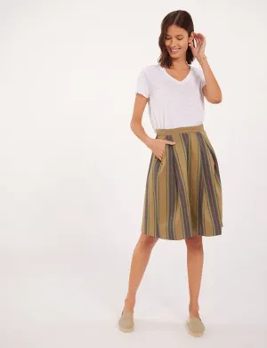 Jacobee striped skirt