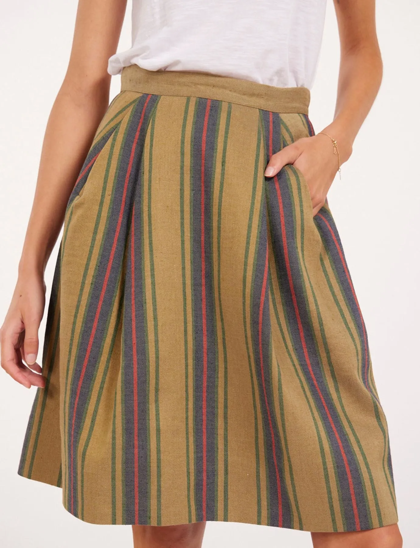 Jacobee striped skirt