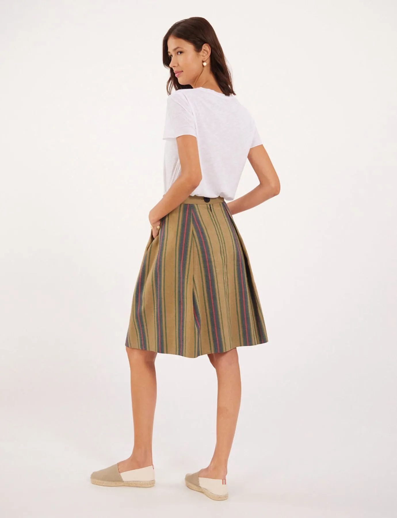 Jacobee striped skirt