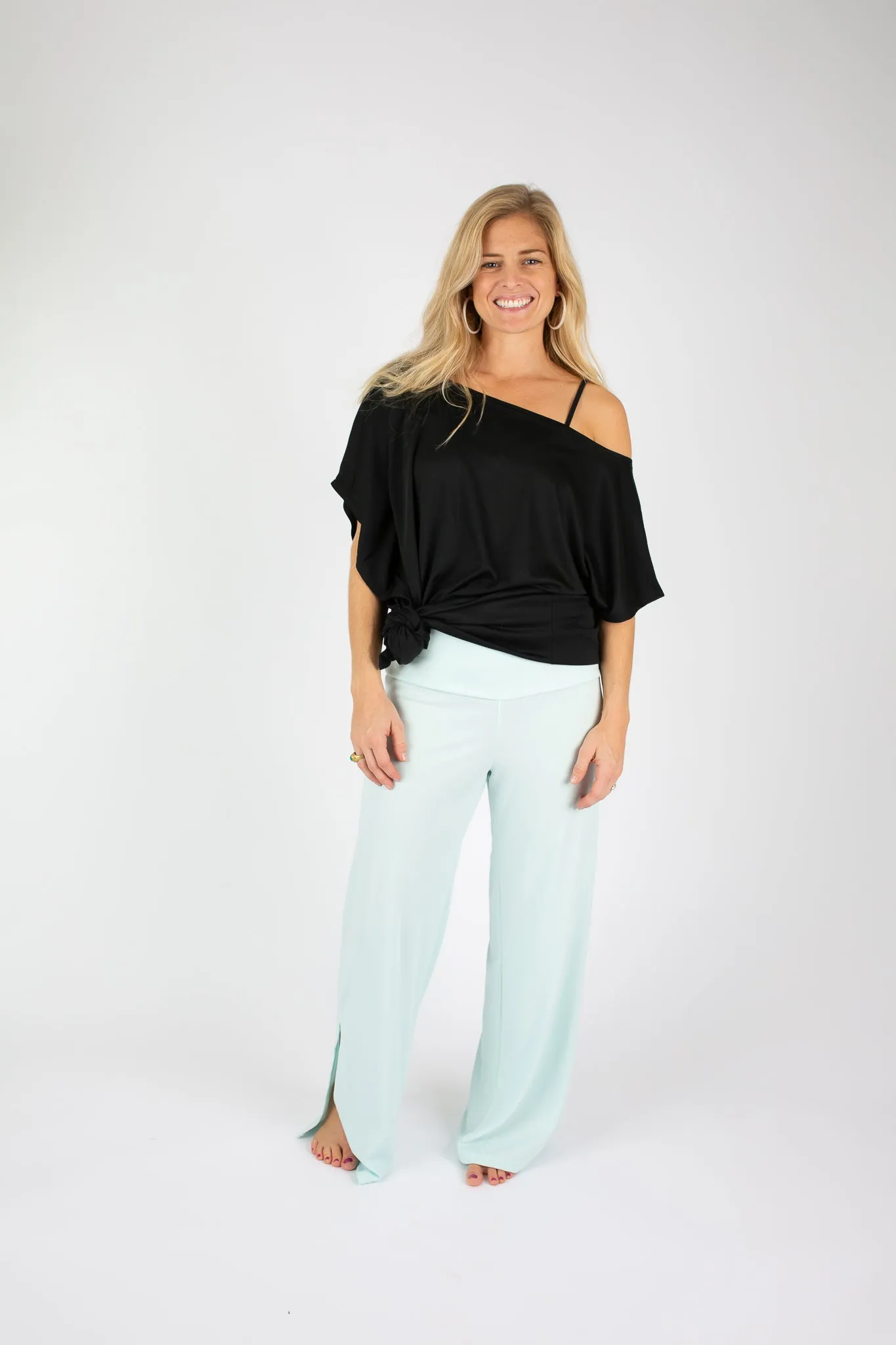 Jet (Away) Black Mini Coastal Caftan