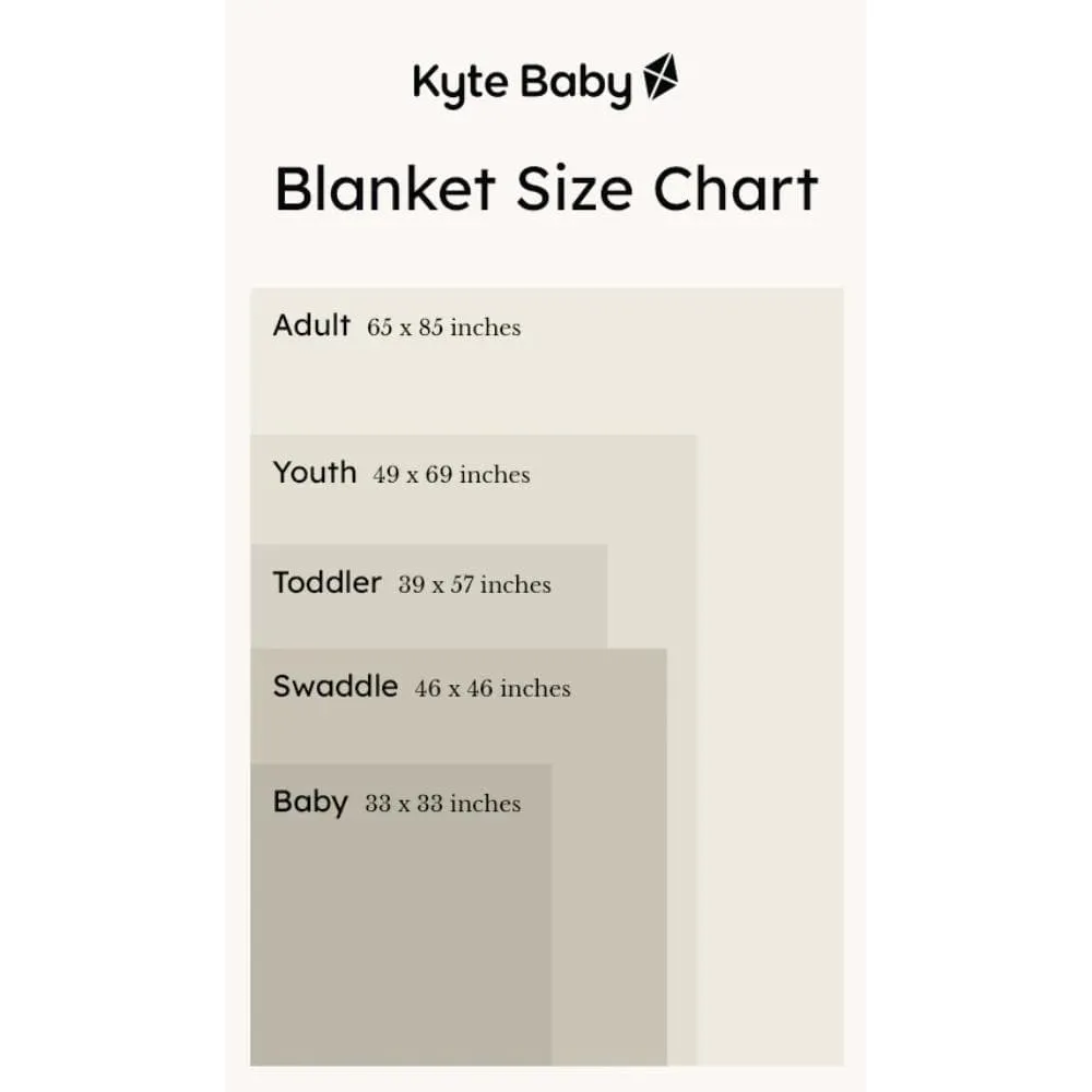 Kyte Baby Swaddle Blanket - Cloud Rainbow Heart