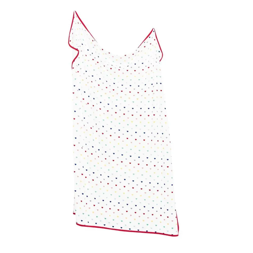 Kyte Baby Swaddle Blanket - Cloud Rainbow Heart