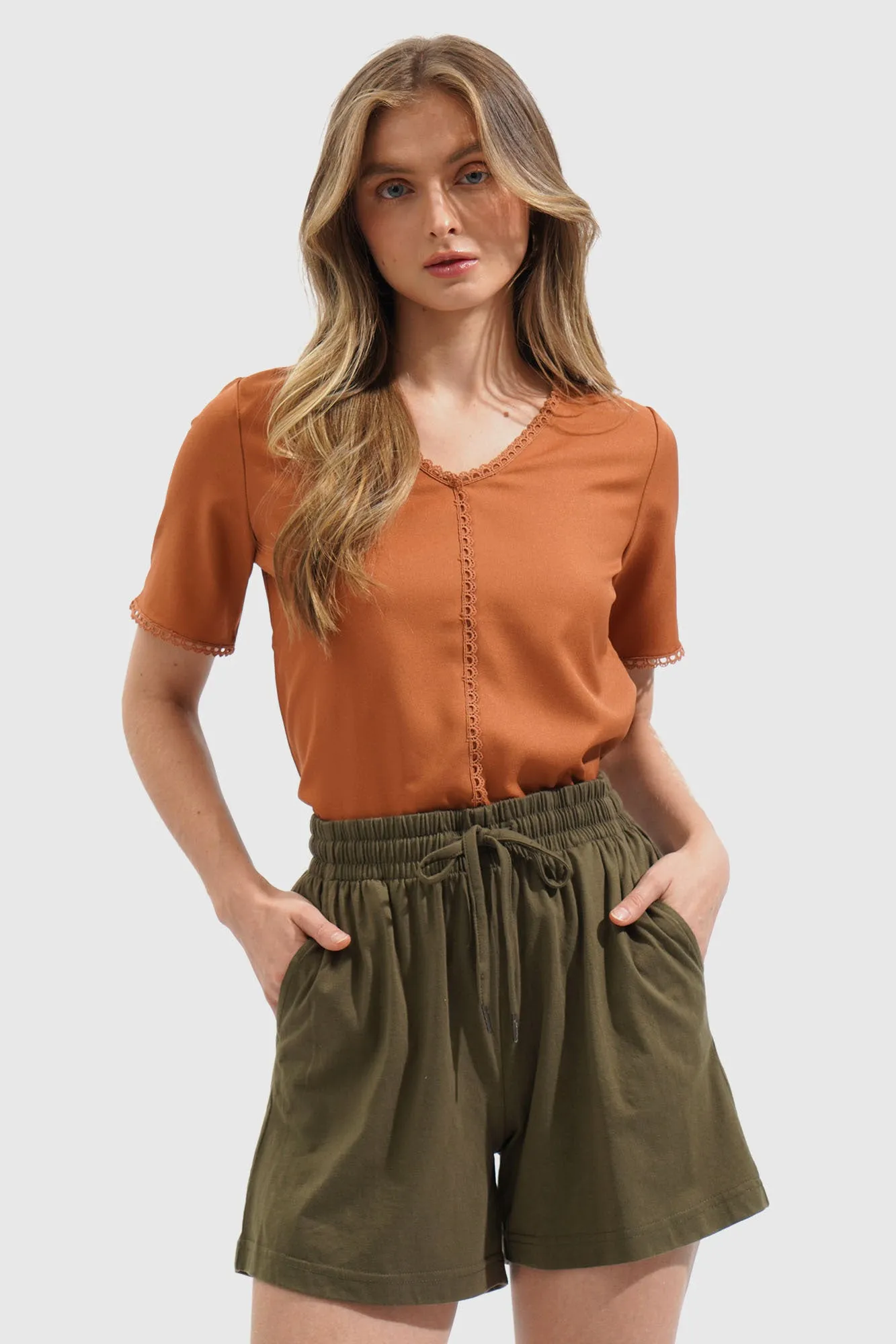 Lace Trim Top