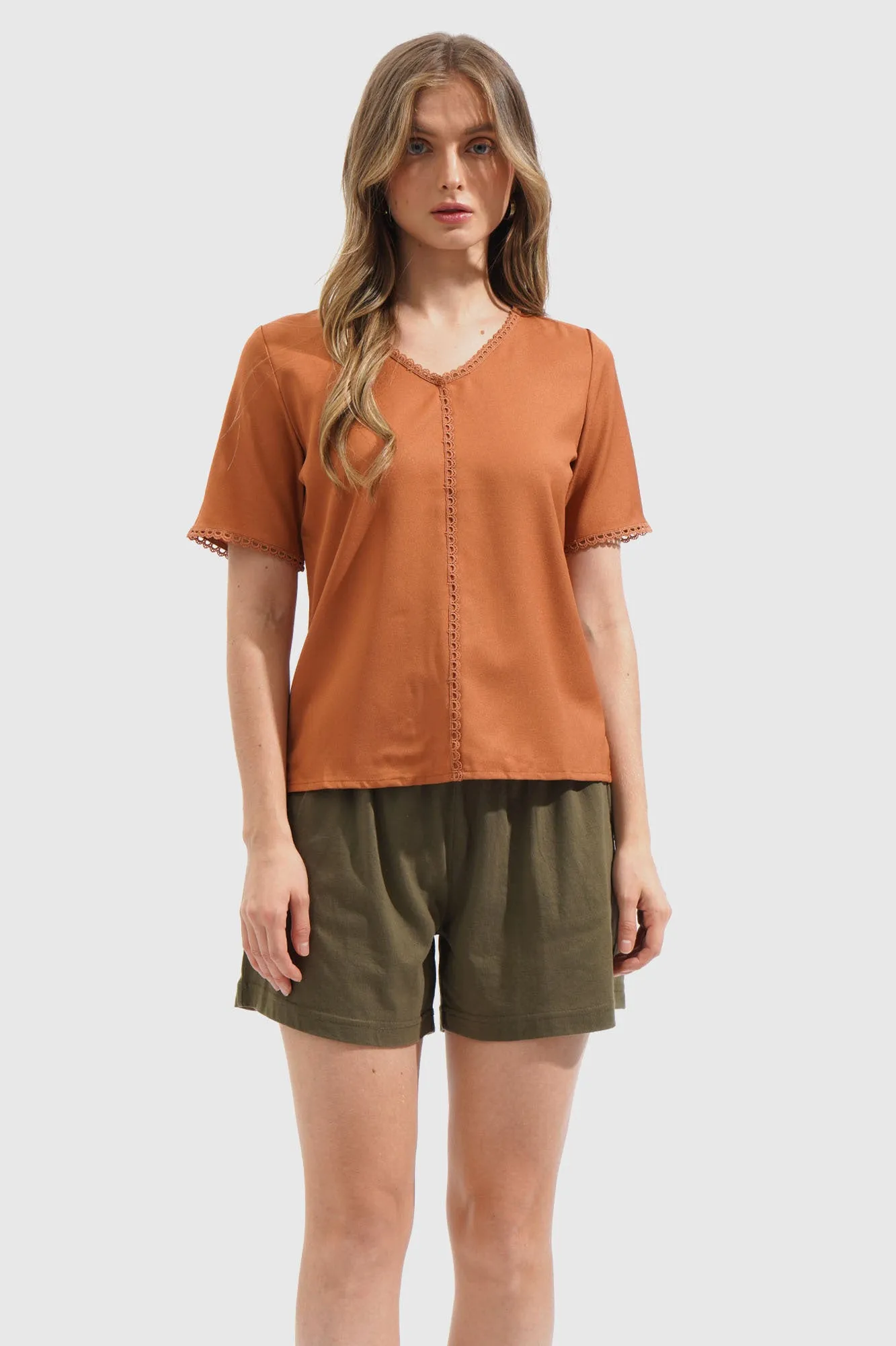 Lace Trim Top