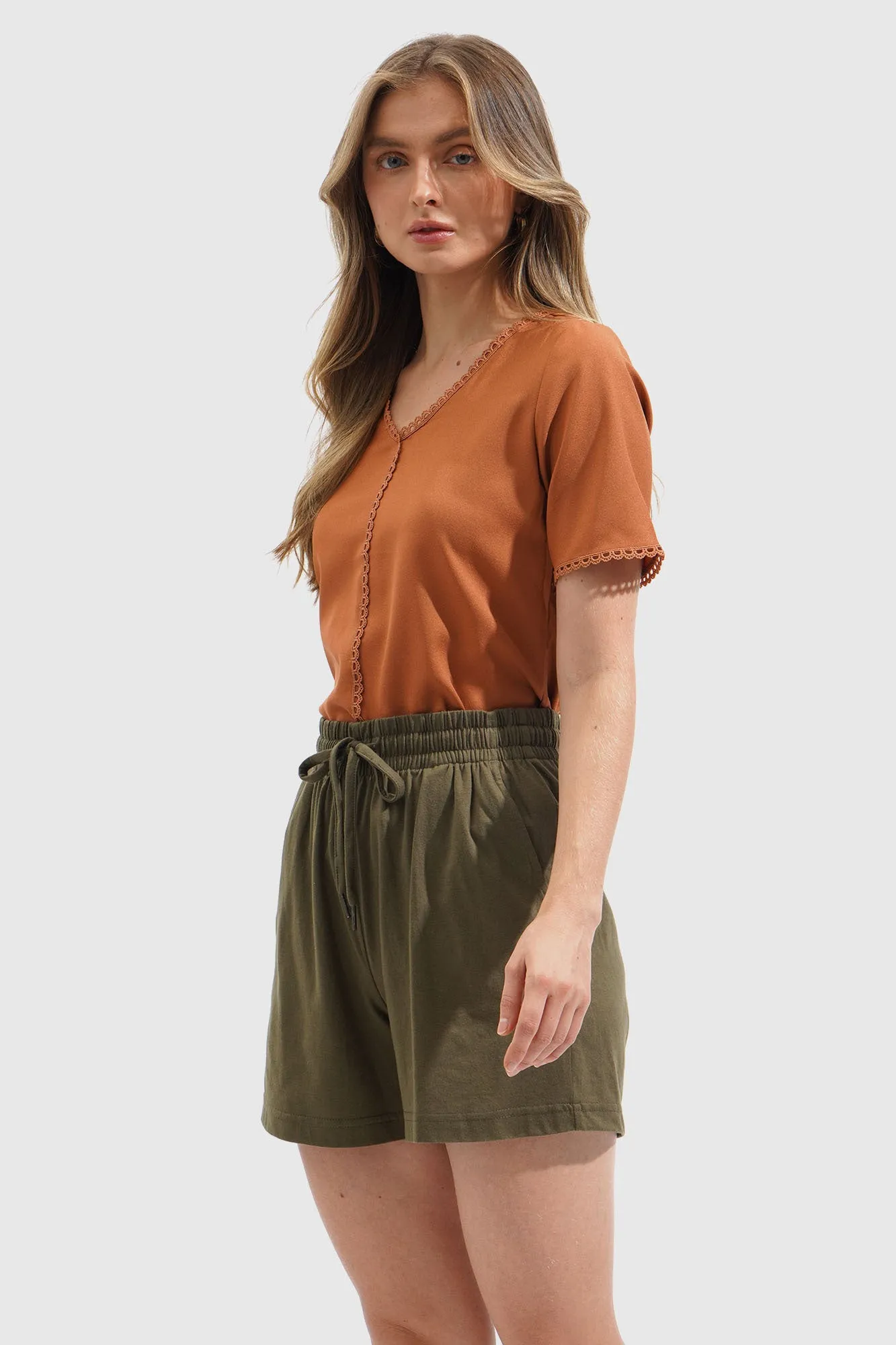 Lace Trim Top