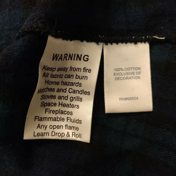 Lanz Of Salzburg Vintage Nightgown Blue Green Plaid Size S Long Sleeve