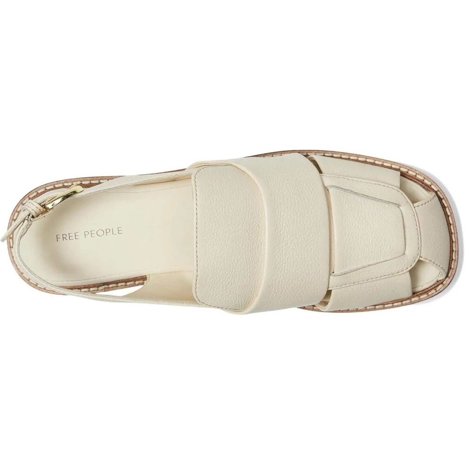 Libby Ivory Leatherman Fisher Flat Sandals