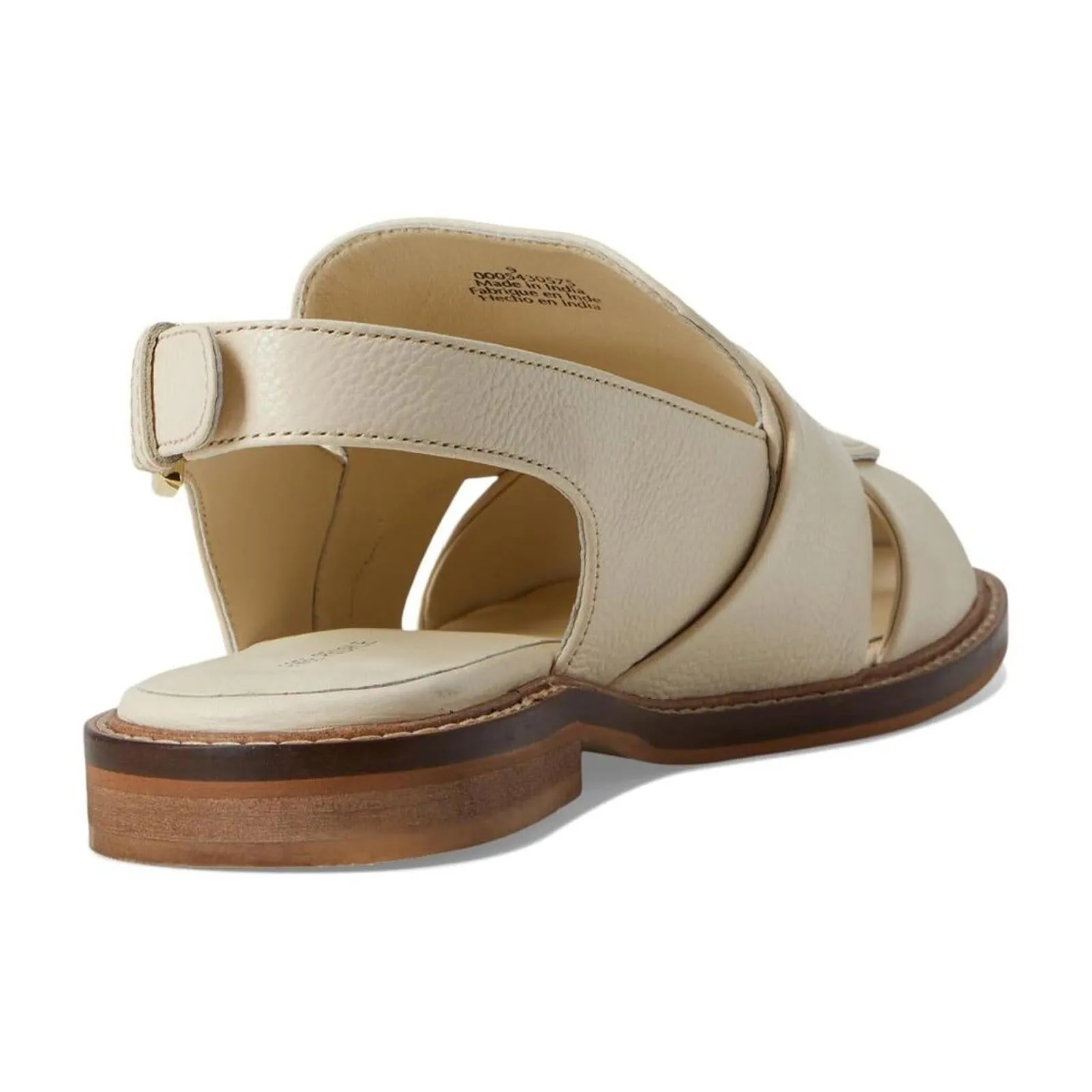 Libby Ivory Leatherman Fisher Flat Sandals