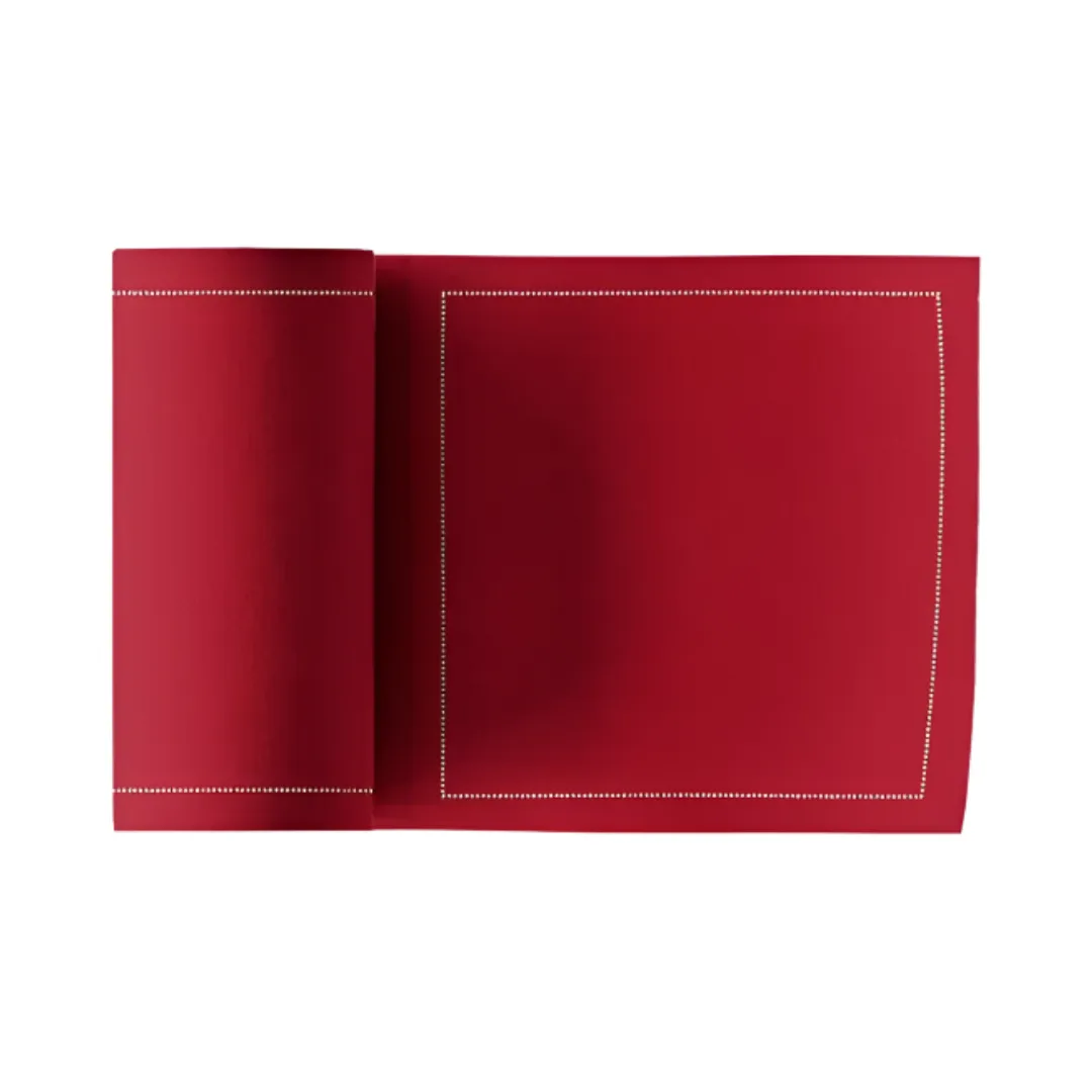 Lipstick Red Perforated Party Napkins