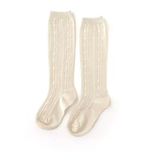 Little Stocking Co Knee High Socks - Vanilla Cream