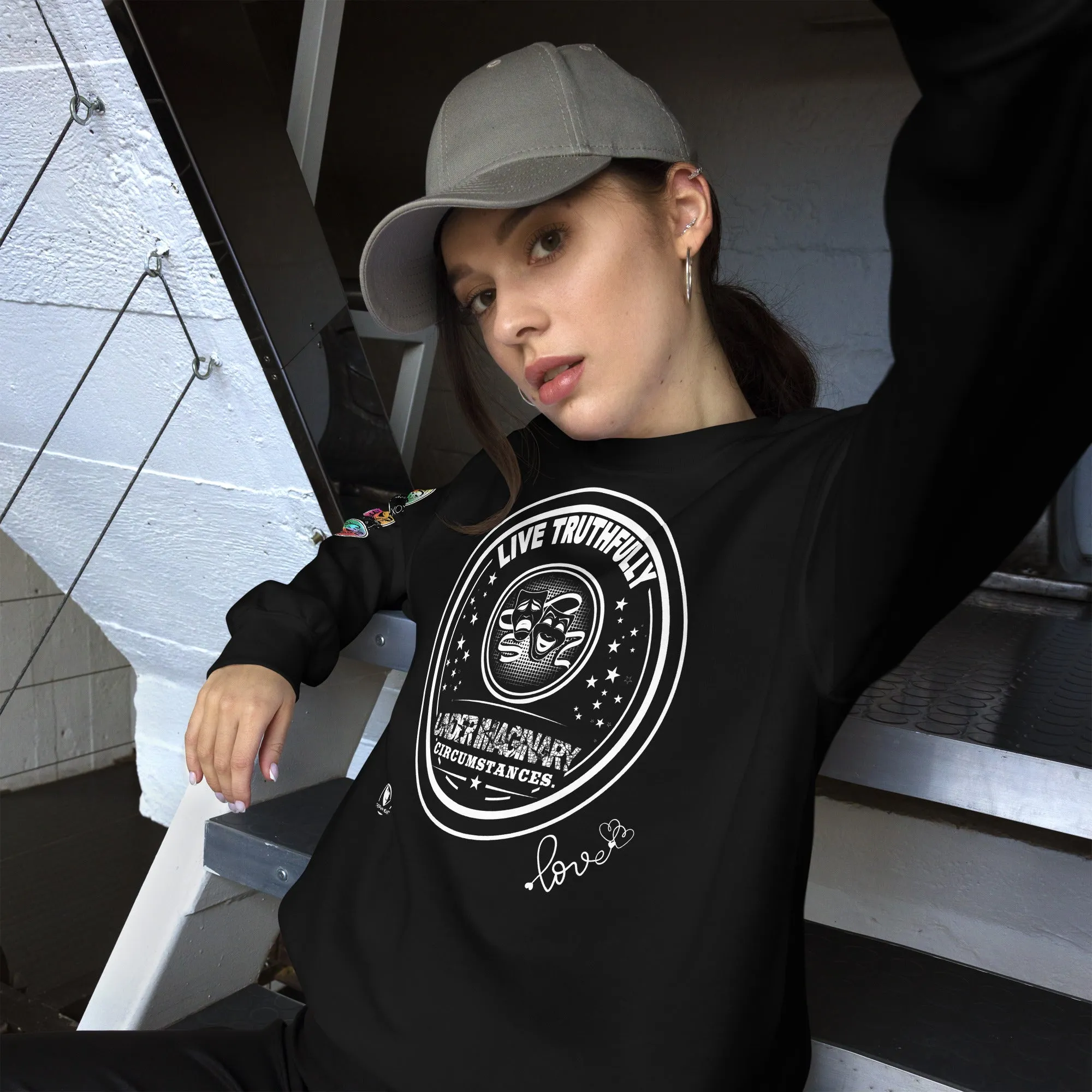 Live Truthfully - Printed Staple Unisex Crewneck Sweatshirt
