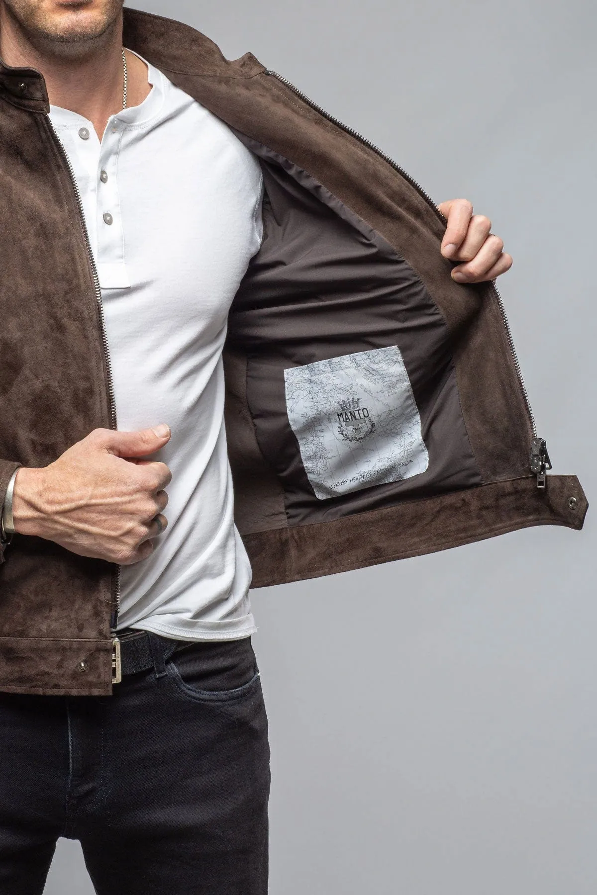 Lunazul Biker Blouson In Brown