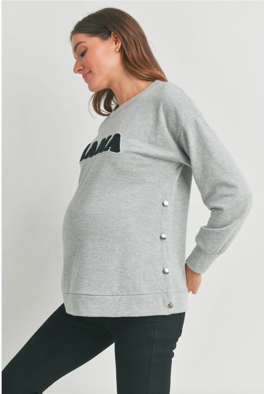 MAMA MATERN   NURSING CREWNECK