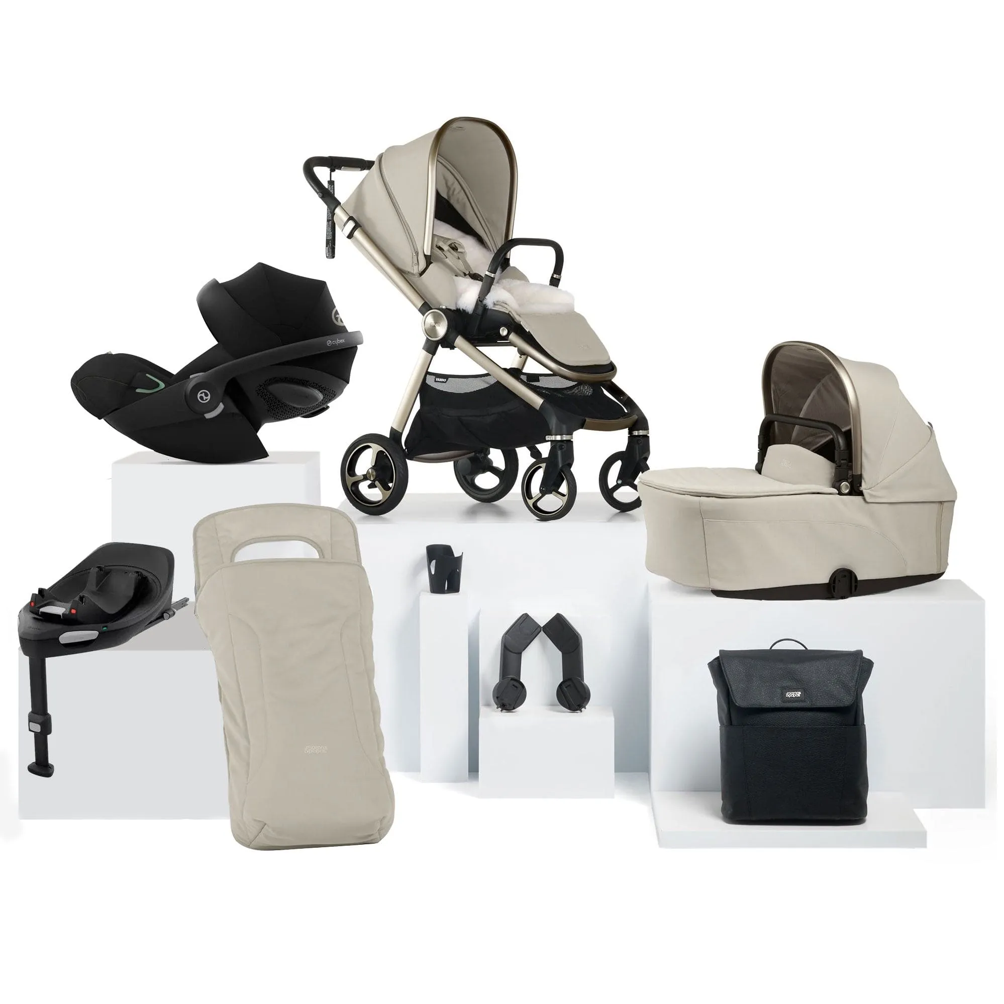 Mamas & Papas Vardo Complete Cybex Bundle - Shell
